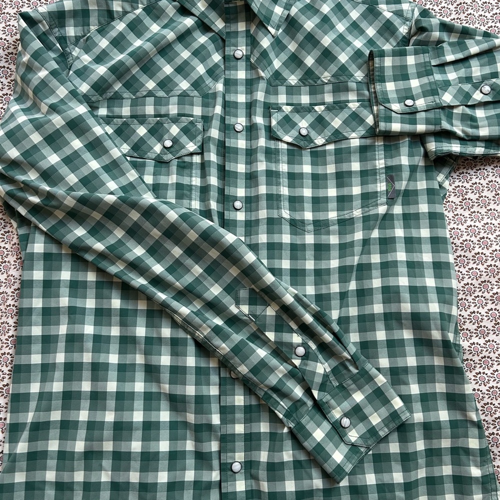 Green Checkered Men's Shirt